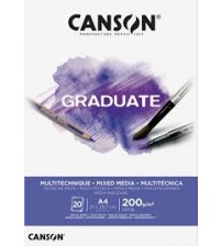 Canson Graduate 200 gr A4 20yp Mixed Media